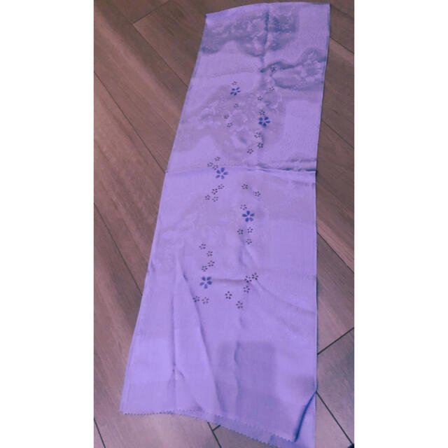 帯揚げ　紫色 レディースの水着/浴衣(和装小物)の商品写真