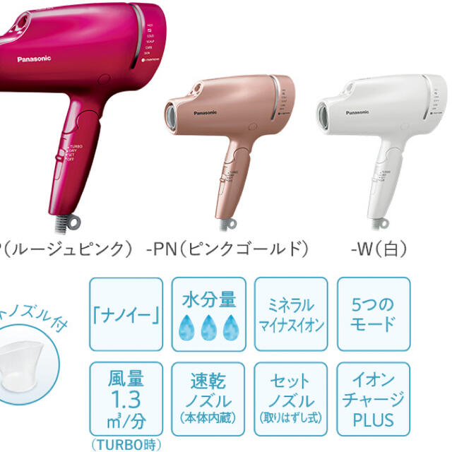 Panasonic ナノケア ドライヤー(ピンクゴールド) Panasonic ナノケア ドライヤー(ピンクゴールド)
