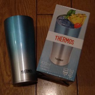 サーモス(THERMOS)の【未使用】サーモス 真空断熱タンブラー 420ml ステンレス ブルーフェード (タンブラー)