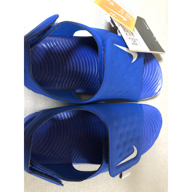 専用新品　青キッズナイキ  NIKE サンダル　サンレイ　アジャスト　15cm  キッズ/ベビー/マタニティのキッズ靴/シューズ(15cm~)(サンダル)の商品写真