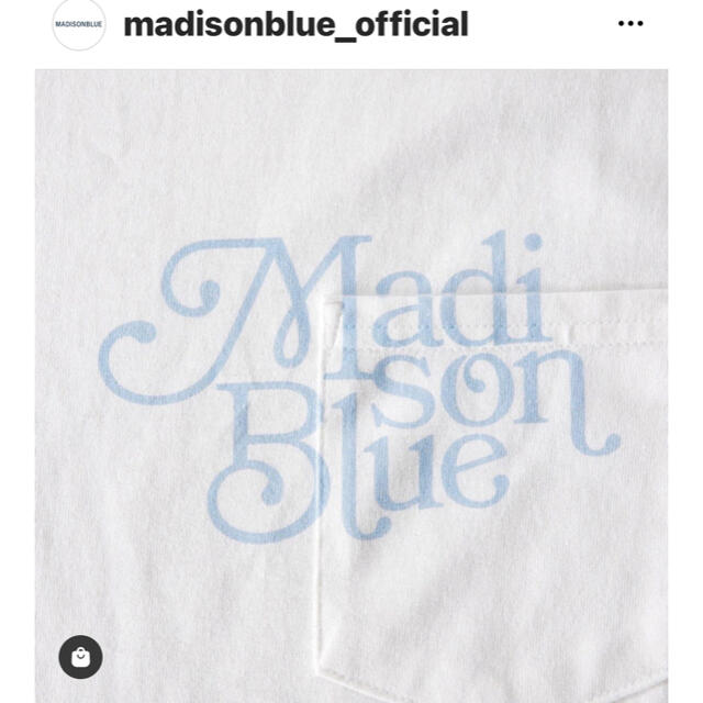 MADISON BLUE マディソンブルーTYPOGRAPHY TEE PREP