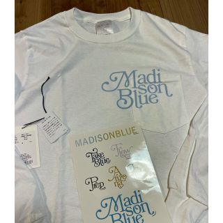 【未使用】MADISONBLUE★マディソンブルー TYPOGRAPHY ロンT