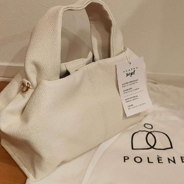 Polene ハンドバック ショルダーバッグ チョークの通販 by りこ Polene ハンドバック ショルダーバッグ チョークの通販 by りこ