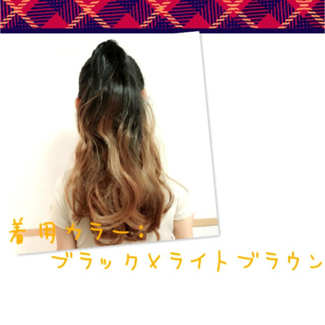 グラデーション クリップ　ポニーテール　ウィッグ コスメ/美容のヘアケア/スタイリング(その他)の商品写真