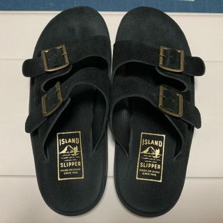 アイランドスリッパ(ISLAND SLIPPER)のISLAND SLIPPER × BEAUTY&YOUTH別注 サイズ9 黒(サンダル)