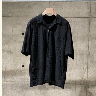 コモリ(COMOLI)の新品未使用 21SS COMOLI ベタシャンオープンカラーシャツ ブラック 3(シャツ)