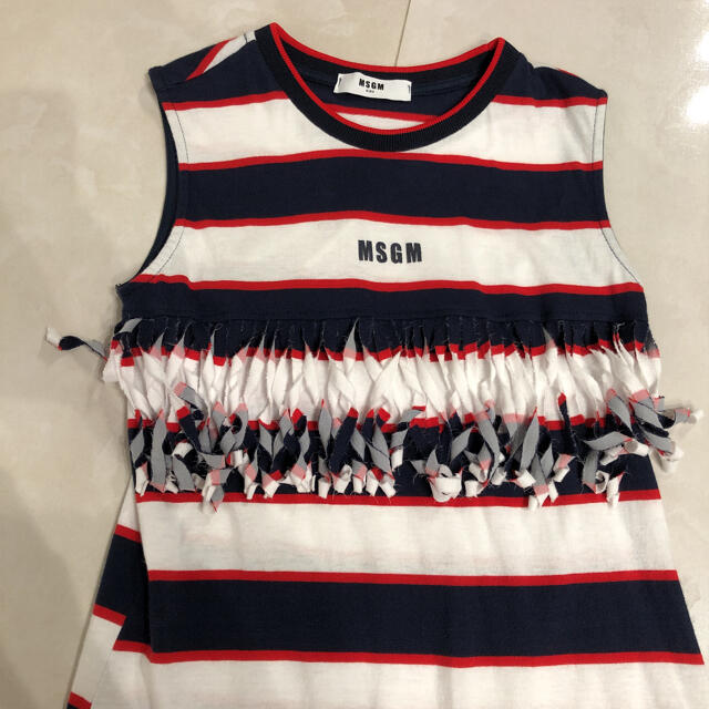 MSGM(エムエスジイエム)のMSGM kids 130.140 ワンピース　Tシャツ キッズ/ベビー/マタニティのキッズ服女の子用(90cm~)(ワンピース)の商品写真