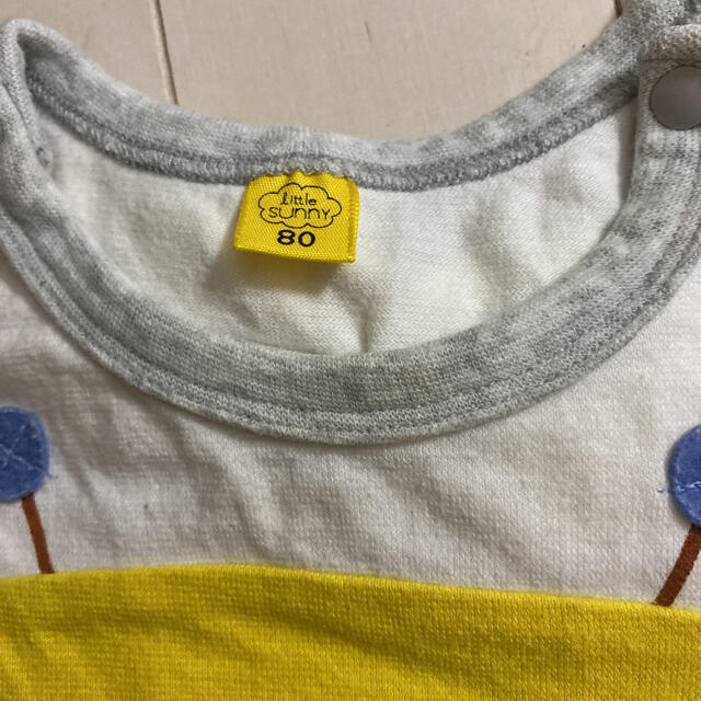ロンパース　蜂　半袖　シャツ　80 キッズ/ベビー/マタニティのベビー服(~85cm)(ロンパース)の商品写真