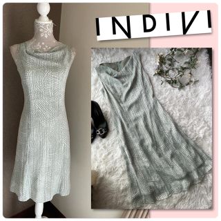 インディヴィ(INDIVI)の♡インディヴィ　INDIVI  キレイ色ワンピース♡(ひざ丈ワンピース)