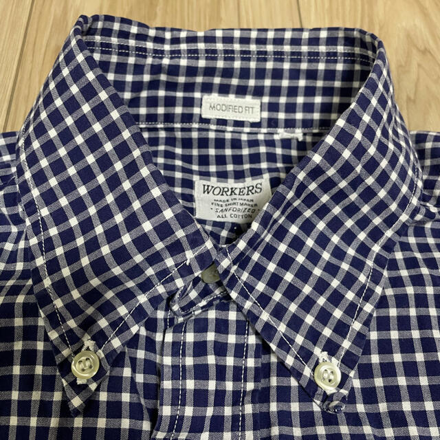 workers modified shirts ギンガム ストライプ　15 メンズのトップス(シャツ)の商品写真