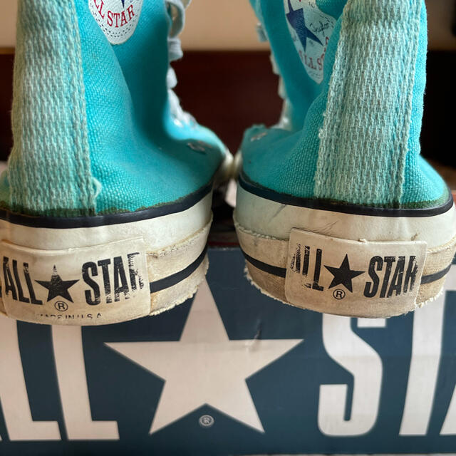 9.5 80s USA製 Converse ALL STAR エメラルドグリーン 3