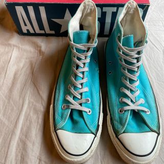 9.5 80s USA製 Converse ALL STAR エメラルドグリーン