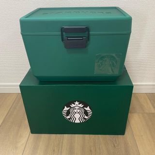 スターバックスコーヒー(Starbucks Coffee)の韓国スタバ限定 Starbucks クーラーボックス 緑 サマーデークーラー(その他)