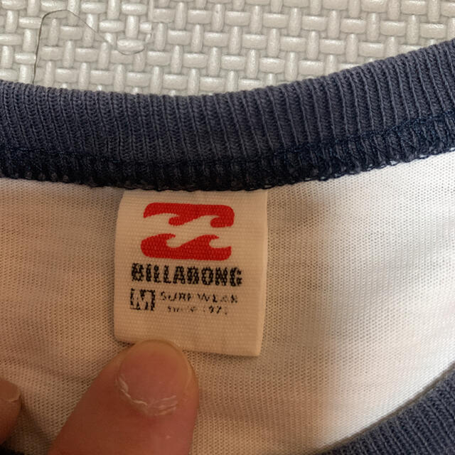 billabong(ビラボン)のBILLABONG    トリムTシャツ  白　M  南国　ヤシの木夕日ビラボン メンズのトップス(Tシャツ/カットソー(半袖/袖なし))の商品写真