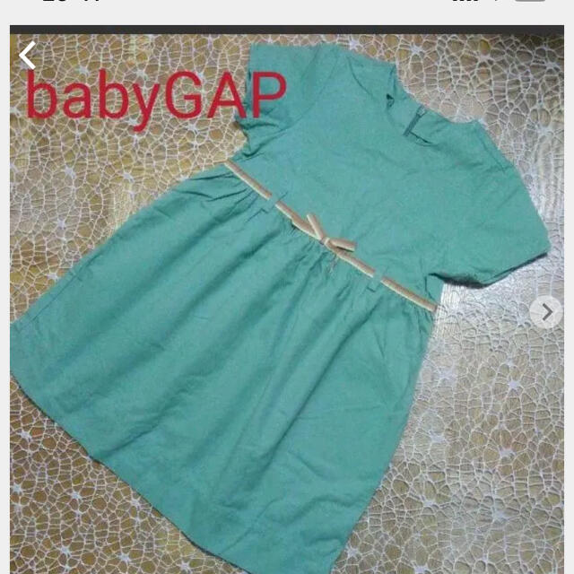 babyGAP(ベビーギャップ)の【お値下】ロンドンで購入☆babyGAP ワンピース  インナーパンツ付き キッズ/ベビー/マタニティのキッズ服女の子用(90cm~)(ワンピース)の商品写真