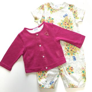 ハッカ(HAKKA)の【新品】♡hakka baby♡2点セット♡80♡(ロンパース)