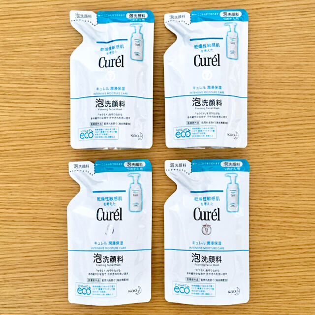 Curel - 4個 キュレル 花王 泡洗顔料 つめかえ用 130mlの通販 by