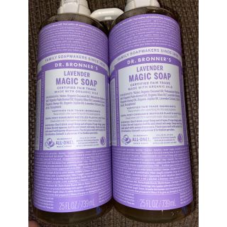 ドクターブロナー(Dr.Bronner)のドクターブロナー マジックソープ ラベンダー　739ml 2本セット(ボディソープ/石鹸)