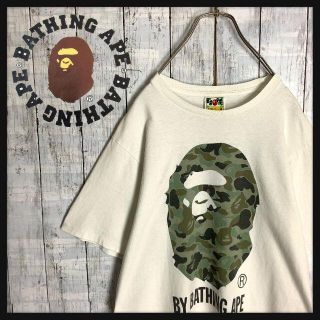 アベイシングエイプ(A BATHING APE)の【定番デザイン☆迷彩カモフラ】アベイシングエイプ ビッグロゴ Tシャツ 半袖(Tシャツ/カットソー(半袖/袖なし))