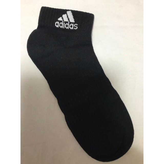 adidas(アディダス)の 計3足 adidas アンクル ソックス 22〜24 黒3足 レディースのレッグウェア(ソックス)の商品写真