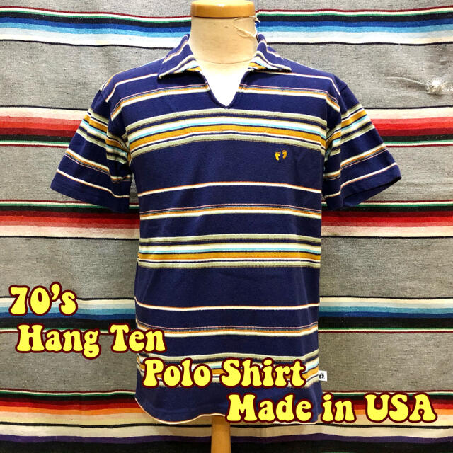 HANG TEN(ハンテン)の70’s～80’s Made in USA Hang Ten ポロシャツ メンズのトップス(ポロシャツ)の商品写真