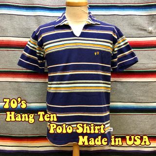 ハンテン(HANG TEN)の70’s～80’s Made in USA Hang Ten ポロシャツ(ポロシャツ)