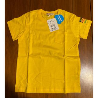 ミキハウス(mikihouse)の新品未使用　ミキハウスB級品Tシャツ　120cm  イエロー(Tシャツ/カットソー)