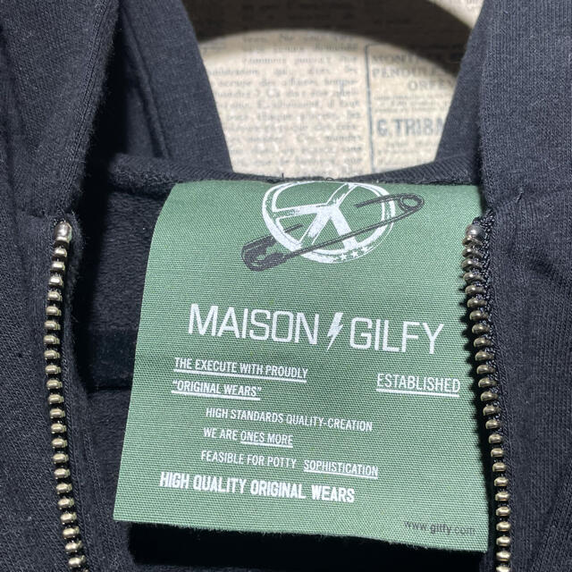 MAISON GILFY メゾンギルフィー ジップアップパーカー M