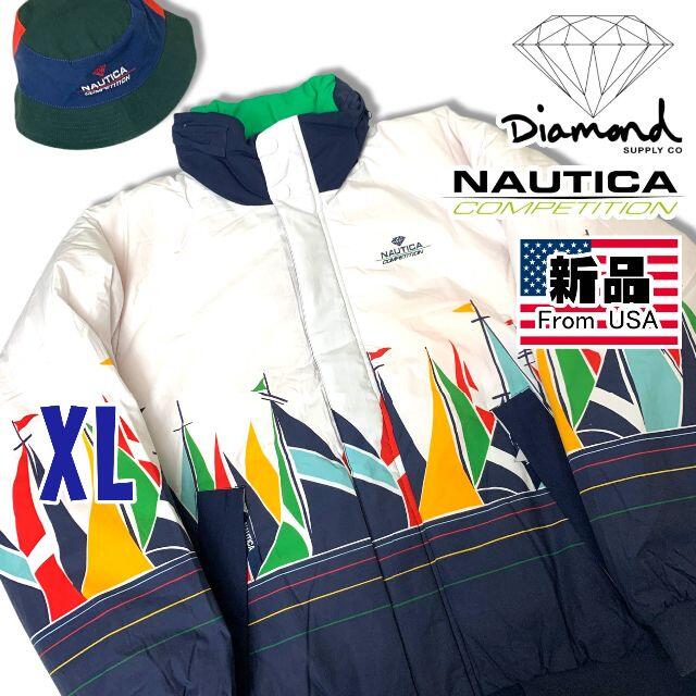 NAUTICA(ノーティカ)の新品 ダイアモンドサプライ × ノーティカ ヨット柄 中綿ジャケット XL  メンズのジャケット/アウター(ダウンジャケット)の商品写真