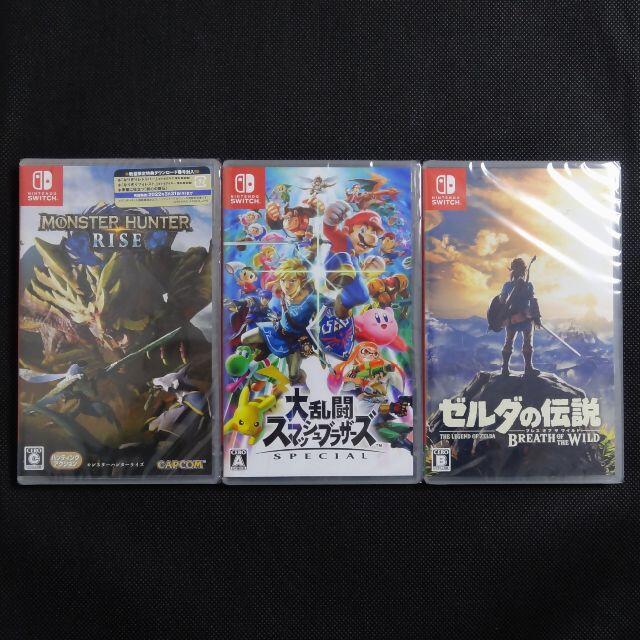 新品 未開封 モンスターハンターライズ ゼルダの伝説 Switchソフト2点