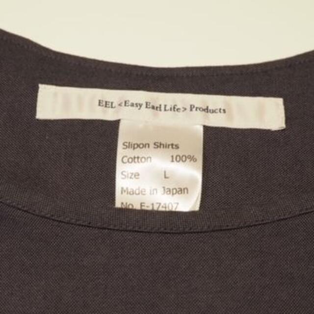 新品　EEL スリッポンTシャツ　グレー メンズのトップス(Tシャツ/カットソー(七分/長袖))の商品写真