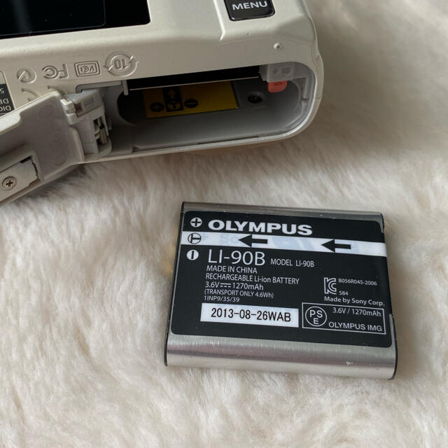 OLYMPUS(オリンパス)のOLYMPUS STYLUS SH-60デジカメ＆純正ケースセット　充電2個⭐︎ スマホ/家電/カメラのカメラ(コンパクトデジタルカメラ)の商品写真