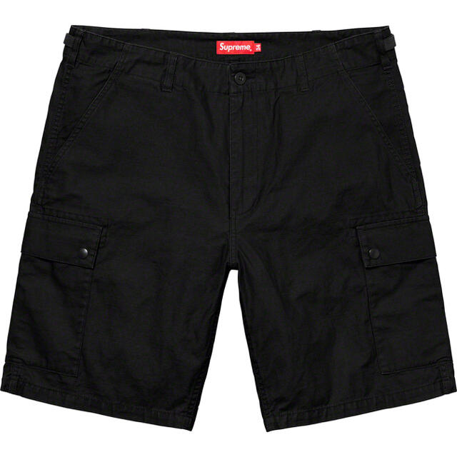 supreme cargo shorts 2020ss 30インチ　黒