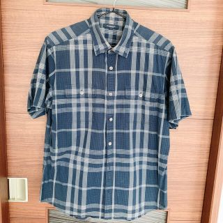 バーバリー(BURBERRY)のバーバリー  BURBERRY 半袖シャツ メンズ チェックシャツ Lサイズ(シャツ)