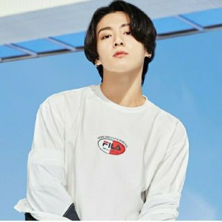 ボウダンショウネンダン(防弾少年団(BTS))のユニセックス　FILA　BTSジョングク着用モデル　Tシャツ(Tシャツ(半袖/袖なし))