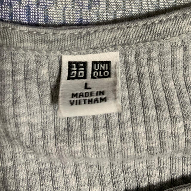 UNIQLO(ユニクロ)のリブニット レディースのトップス(Tシャツ(半袖/袖なし))の商品写真