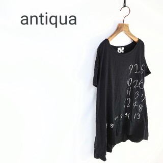 アンティカ(antiqua)の◇antiqua アンティカ デザインTシャツ(Tシャツ(半袖/袖なし))