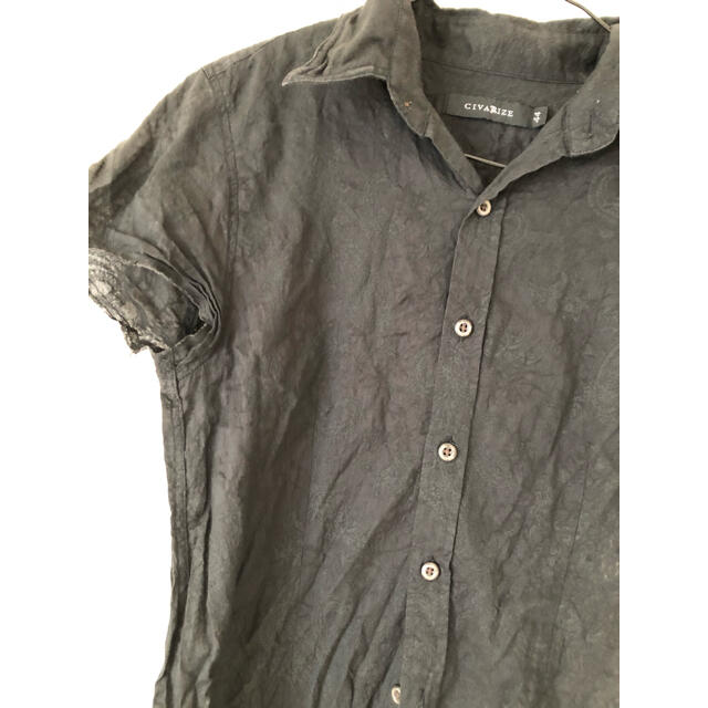 FUGA(フーガ)のcivarize透け感ダマスクシャツ半袖 シヴァーライズ メンズのトップス(シャツ)の商品写真