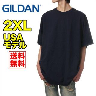 ギルタン(GILDAN)の【新品】ギルダン 半袖 Tシャツ 2XL 紺 GILDAN 無地 メンズ(Tシャツ/カットソー(半袖/袖なし))