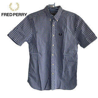 フレッドペリー(FRED PERRY)のFRED PERRY フレッドペリー 半袖シャツ ギンガムチェック 38 M相当(シャツ)