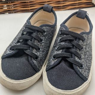 エイチアンドエイチ(H&H)のH&M　黒　ラメ　15cm（EUR24）(スニーカー)