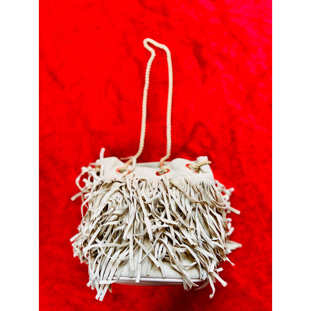 rienda(リエンダ)のrienda fringe beige Bag★リエンダフリンジベージュバック★ レディースのバッグ(ショルダーバッグ)の商品写真