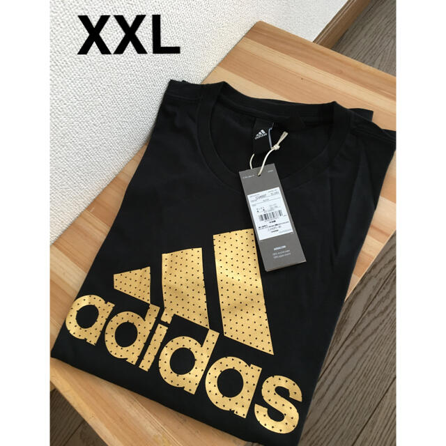 adidas(アディダス)のadidas ゴールドロゴ　Tシャツ XXL メンズのトップス(Tシャツ/カットソー(半袖/袖なし))の商品写真