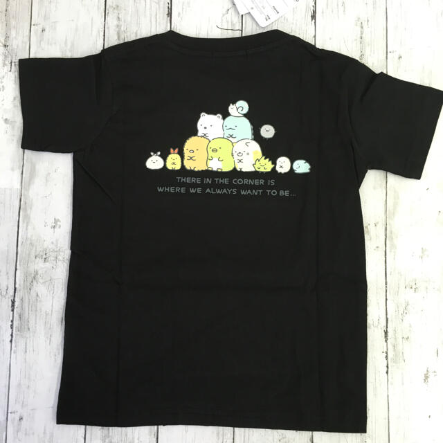 サンエックス(サンエックス)の新品 すみっコぐらし プリント 半袖Tシャツ  ブラック 110cm キッズ/ベビー/マタニティのキッズ服男の子用(90cm~)(Tシャツ/カットソー)の商品写真