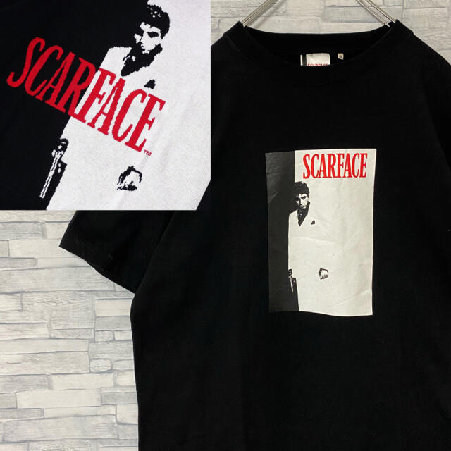【美品】SCARFACE スカーフェイス Tシャツ　アル・パチーノ　ブラックXL