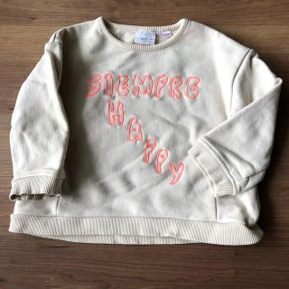 ザラキッズ(ZARA KIDS)のZARAベイビー ロゴスウェット トレーナー トップス(トレーナー)