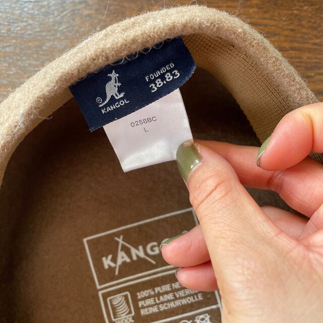 KANGOL(カンゴール)のカンゴールハンチング　ベージュ　Lサイズ メンズの帽子(ハンチング/ベレー帽)の商品写真