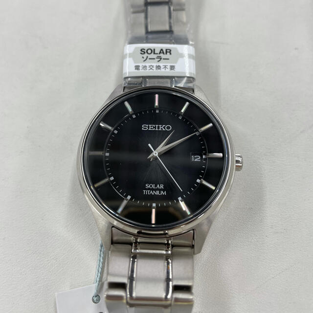 絶対一番安い SEIKO - 【新品・再値下げ】SEIKO ソーラー腕時計(チタン) 腕時計(アナログ)