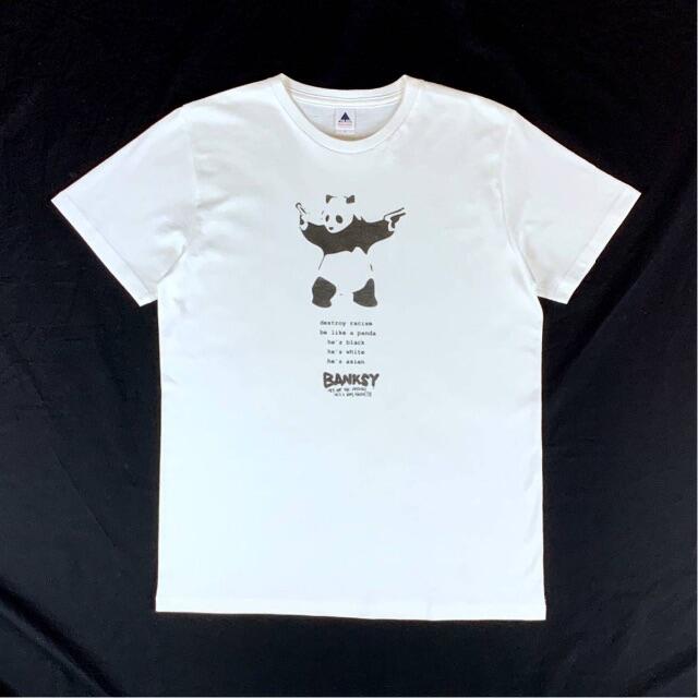 【BANKSY】新品 バンクシー パンダ グラフィティ アート Tシャツ