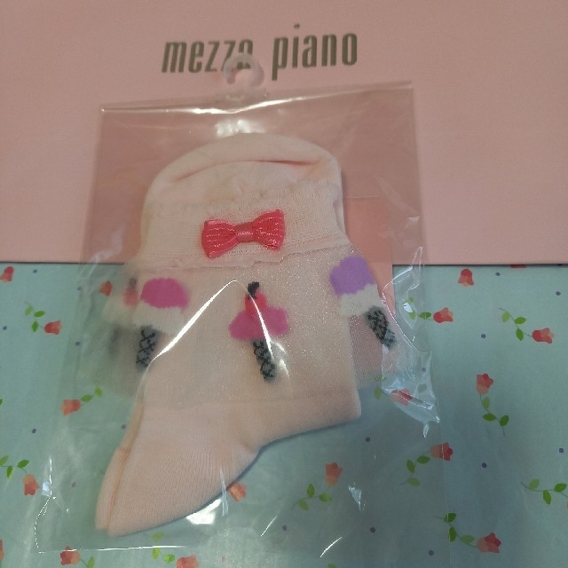 mezzo piano(メゾピアノ)のメゾピアノ　ユニコーンTシャツ&ソックス キッズ/ベビー/マタニティのこども用ファッション小物(靴下/タイツ)の商品写真